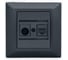 Розетка Metronex Electric Roma Grafit для сетевого кабеля LAN + TV FRZTV010102GRA 1