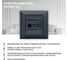 Розетка Metronex Electric Roma Grafit для сетевого кабеля LAN + TV FRZTV010102GRA 4