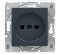 Розетка Metronex Electric Roma Grafit одинарная без заземления без рамки FRZ00010109GRA