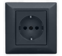 Розетка Vesta Electric Roma GRAFIT одинарная с заземлением FRZ00010101GRA
