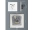 Розетка Vell электрическая, белая, 1 пост, USB-A, USB-C, быстрая зарядка, стеклянная рамка 1369764 6