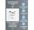 Розетка Vell электрическая, белая, 1 пост, USB-A, USB-C, быстрая зарядка, стеклянная рамка 1369764 8