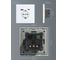 Розетка Vell электрическая, белая, 1 пост, USB-A, USB-C, стеклянная рамка 1369760 6