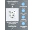 Розетка Vell электрическая, белая, 1 пост, USB-A, USB-C, стеклянная рамка 1369760 8