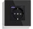 Розетка Vell электрическая, черная, 1 пост, USB-A, USB-C, быстрая зарядка, стеклянная рамка 1369765 1