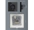 Розетка Vell электрическая, черная, 1 пост, USB-A, USB-C, быстрая зарядка, стеклянная рамка 1369765 6