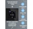 Розетка Vell электрическая, черная, 1 пост, USB-A, USB-C, быстрая зарядка, стеклянная рамка 1369765 8