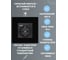 Розетка Vell электрическая, черная, 1 пост, USB-A, USB-C, стеклянная рамка 1369761 8