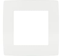 Рамка для розеток и выключателей ЭРА Серия 12 12500101М на 1 пост, белый матовый Б0065734