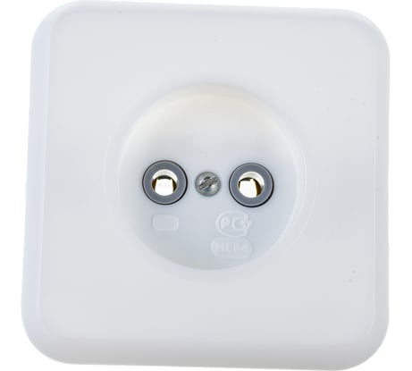 1-местная розетка duwi с/п без заземления АЛЬФА, белый, 23327 5