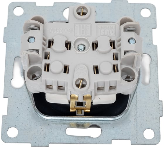 Механизм розетки 1-ой GUSI Electric GUSI Ugra с/з, скрытая установка, графит С11Р3-010