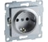 Механизм розетки 1-ой GUSI Electric GUSI Ugra с/з, скрытая установка, серебро С11Р3-004 2