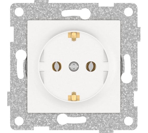 Механизм розетки 1-ой GUSI Electric GUSI Ugra с/з, скрытая установка, жемчуг С11Р3-028