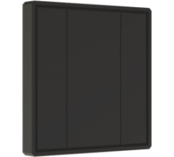 Кнопочная панель VARTON 2-х кл. пластиковый корпус, черный DA2-SW-B2-PB