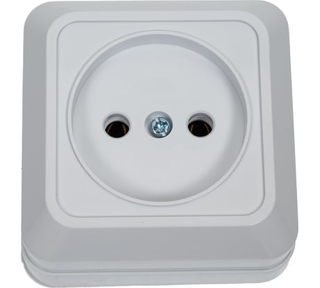 Розетка TANGO без заземления белый открытой проводки 10А, 250В 3/ 10/ 200 1007260