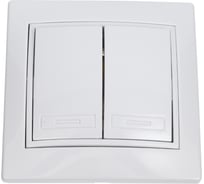 2 клавишный выключатель TANGO белый скрытой проводки 10А, 250В 1008828