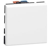 Выключатель Legrand Mosaic 10АХ 2 модуля 077010L