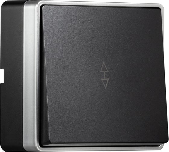 Выключатель проходной Smartbuy 1-клавишный 10А черный Сириус SBE-07b-10-SW12-0