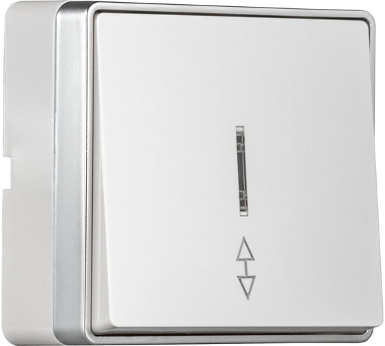 Выключатель проходной Smartbuy 1-клавишный с индикатором 10А белый Сириус SBE-07w-10-SW12-1