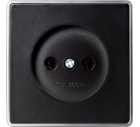Розетка 1-местная Smartbuy 10А без заземления черная Сириус SBE-07b-10-S1-N
