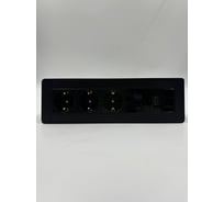 Встраиаемая розетка для столешницы Inrior на 3 EURO, USB A + C, RJ45, HDMI, блок розеток скрытой установки LD-05-20-3E-URH