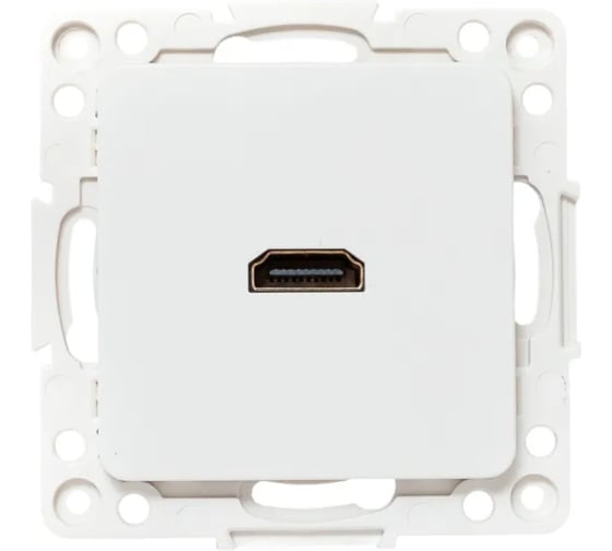 Механизм розетки HDMI EKF Стокгольм белый EYA00-327-10