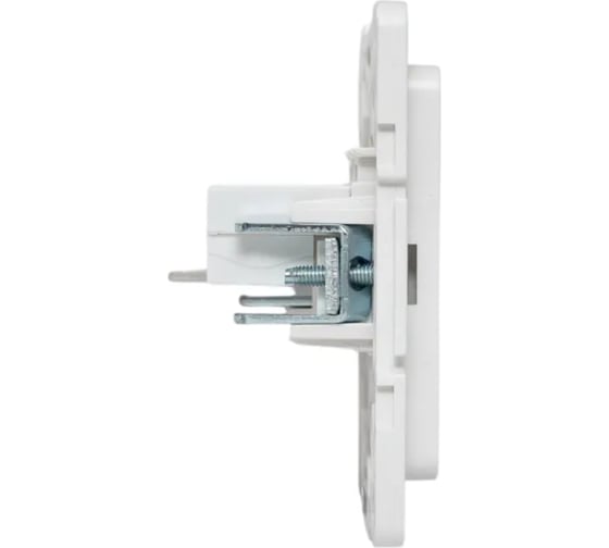 Механизм 2-местной розетки RJ-45 EKF Стокгольм белый EYK02-035-10