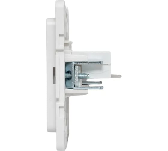 Механизм 2-местной розетки RJ-45 EKF Стокгольм белый EYK02-035-10
