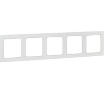 Рамка 5-местная EKF Стокгольм белая EXM-G-306-10