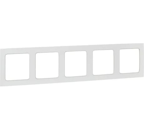 Рамка 5-местная EKF Стокгольм белая EXM-G-306-10