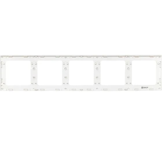 Рамка 5-местная EKF Стокгольм белая EXM-G-306-10