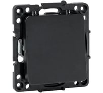 Механизм кнопки нажимной EKF 10А, черный, Стокгольм EZV10-221-10