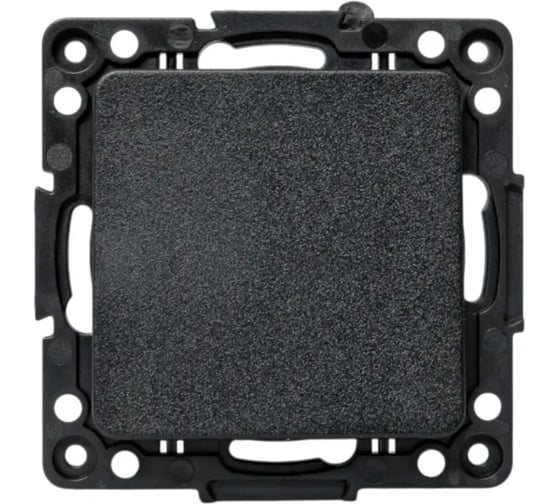 Механизм кнопки нажимной EKF 10А, черный, Стокгольм EZV10-221-10