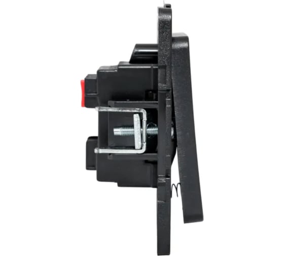 Механизм кнопки нажимной EKF 10А, черный, Стокгольм EZV10-221-10