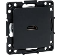 Механизм розетки HDMI EKF Стокгольм черный EZA00-327-10