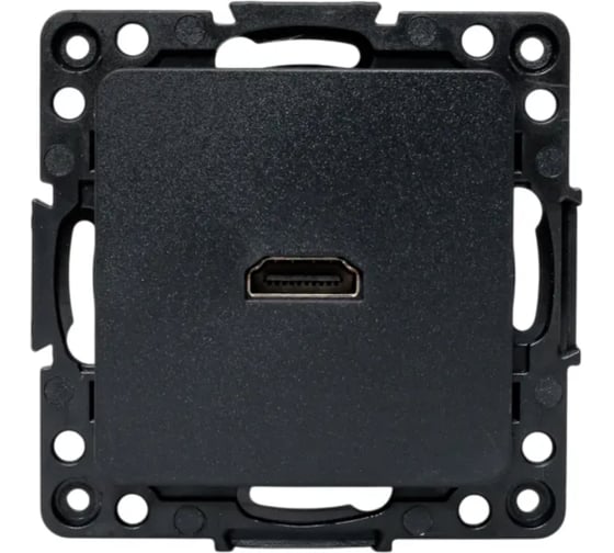 Механизм розетки HDMI EKF Стокгольм черный EZA00-327-10