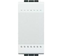 Переключатель промежуточный Bticino Livinglight с механическими клемами, размер 1 модуль, цвет белый N4004N