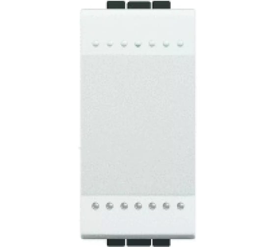 Переключатель Bticino Livinglight с винтовыми клемами, размер 1 модуль, цвет белый N4003N 1