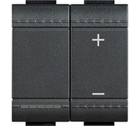 Светорегулятор Bticino Livinglight для резистивных и индуктивных нагрузок, 600 Вт, цвет антрацит L4408N