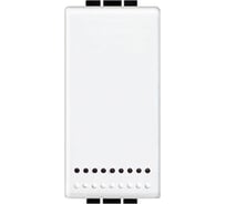 Кнопка Bticino Livinglight (NO), 10А, 2P с независимыми контактами, цвет белый N4044N