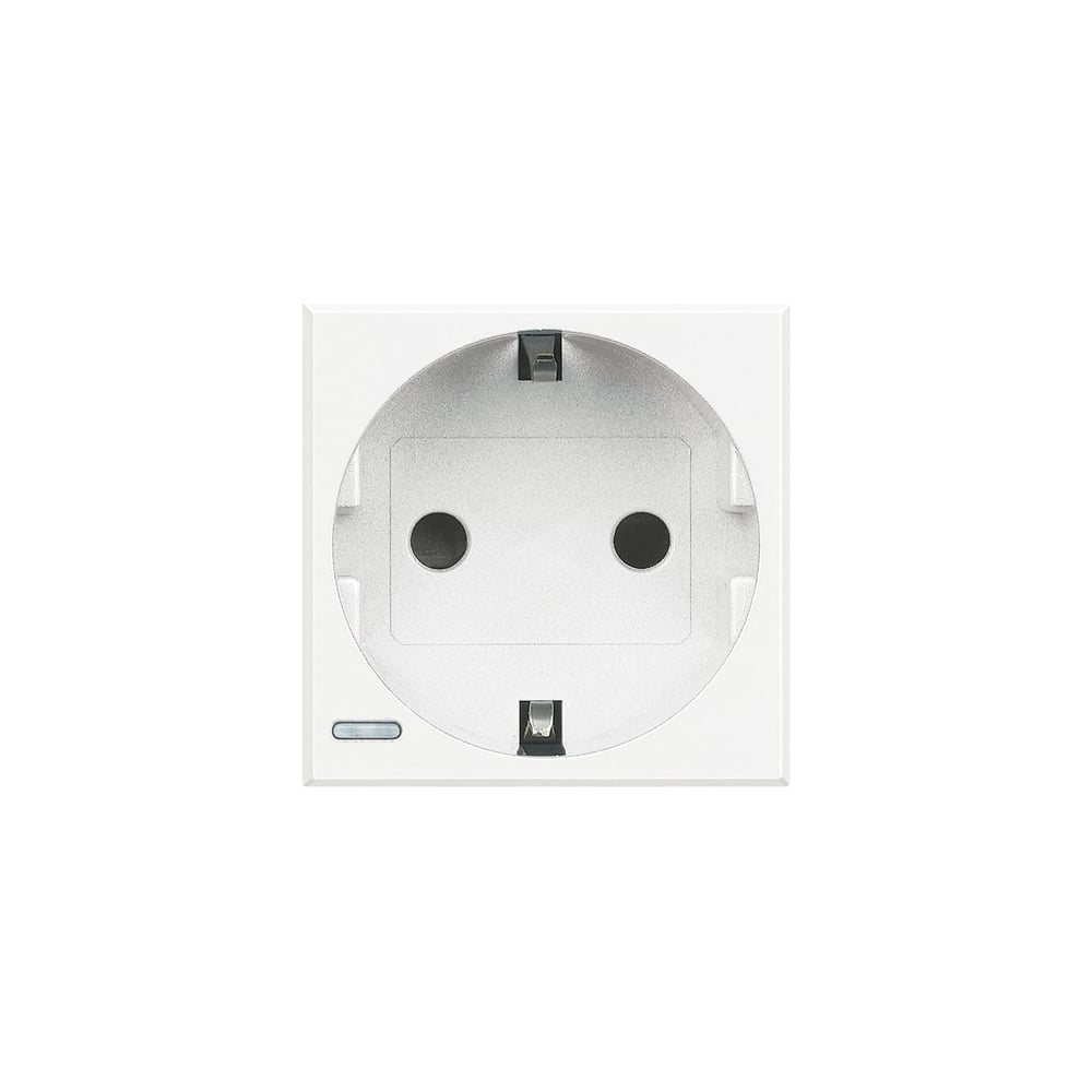Розетка Bticino Axolute 2К+З, 10/16 А 250 В с боковыми заземляющими ...
