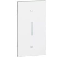 Лицевая панель Bticino LIVING NOW для выключателей рольставней K4027 (горизонтальное размещение) 2 модуля. Цвет Белый. KW06M2