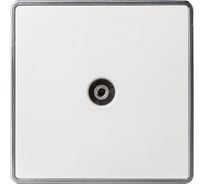 Розетка телевизионная Smartbuy 1-местная 75Ом 5-862МГц белая Сириус SBE-07w-S1-TV