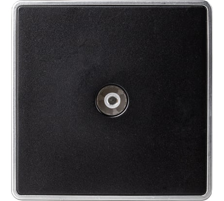 Розетка телевизионная Smartbuy 1-местная 75Ом 5-862МГц черная Сириус SBE-07b-S1-TV