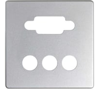 Накладка для коннектора Simon VGA, HD15, мама + 3RCA, S82, S82N, S82, алюминий 8200092-033