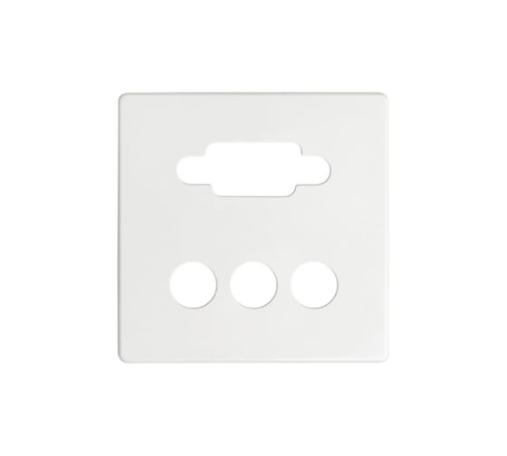 Накладка для коннектора Simon VGA HD15, мама + 3RCA, S82, S82N, S82 Detail, белый 8200092-030 1