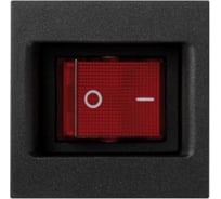Двухполюсный выключатель с подсветкой Simon 16А, K45, графит KL04-14
