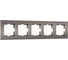 Рамка WERKEL на 5 постов Slab (бронза софт) a067788 1