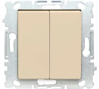 Набор Выключатель Рим Шоколад двухклавишный без рамки, 6шт Metronex Electric FVK050325TKR-6