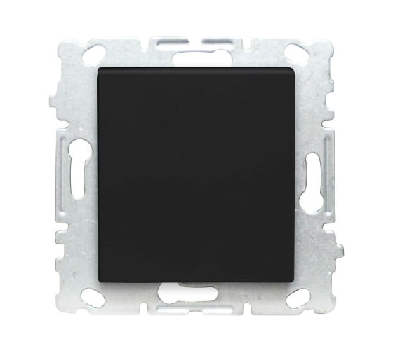 Набор Выключатель Vesta Electric Vesta-Electric Roma Black одноклавишный без рамки - 6 шт FVK010112CMT-6 1